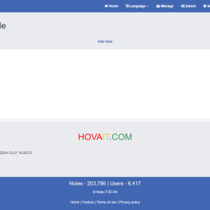 Hova Note Source Code Online Notepad Script 1 Hova Note - Source Code Online Notepad Script