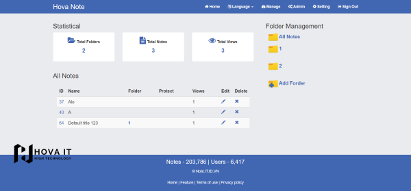 Hova Note Source Code Online Notepad Script 2 Hova Note - Source Code Online Notepad Script