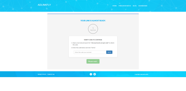 hovait adlinkfly getcode 4 Hova Verification Code Integration System between WordPress and AdLinkFly
