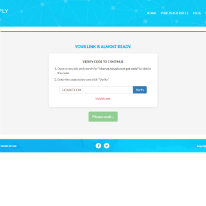 hovait adlinkfly getcode 5 Hova Verification Code Integration System between WordPress and AdLinkFly